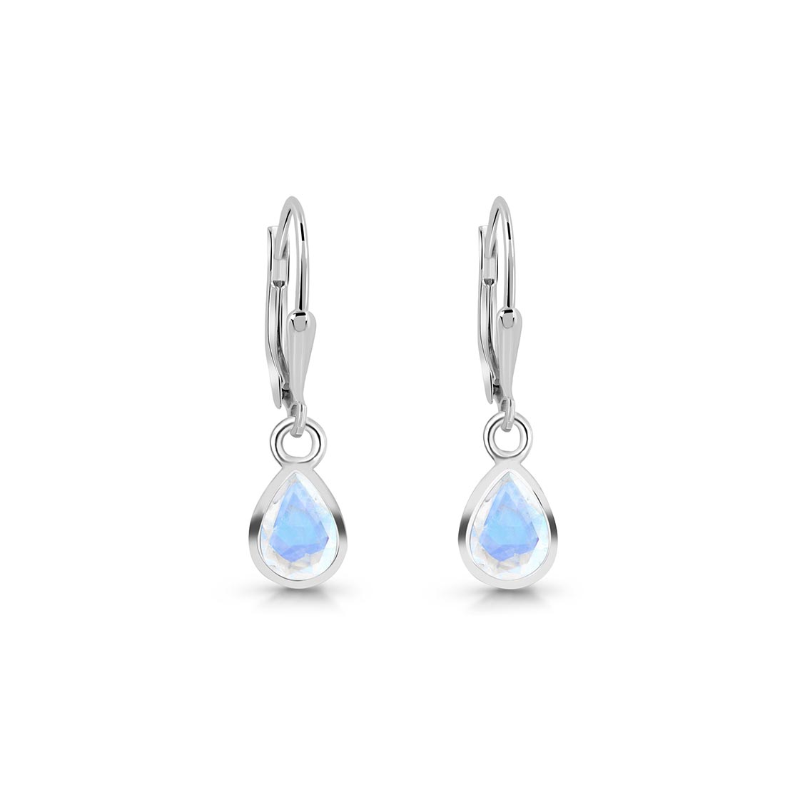 Premium Moonstone Leverback Earrings - Elegant & Timeless (RBM-SE-1317)