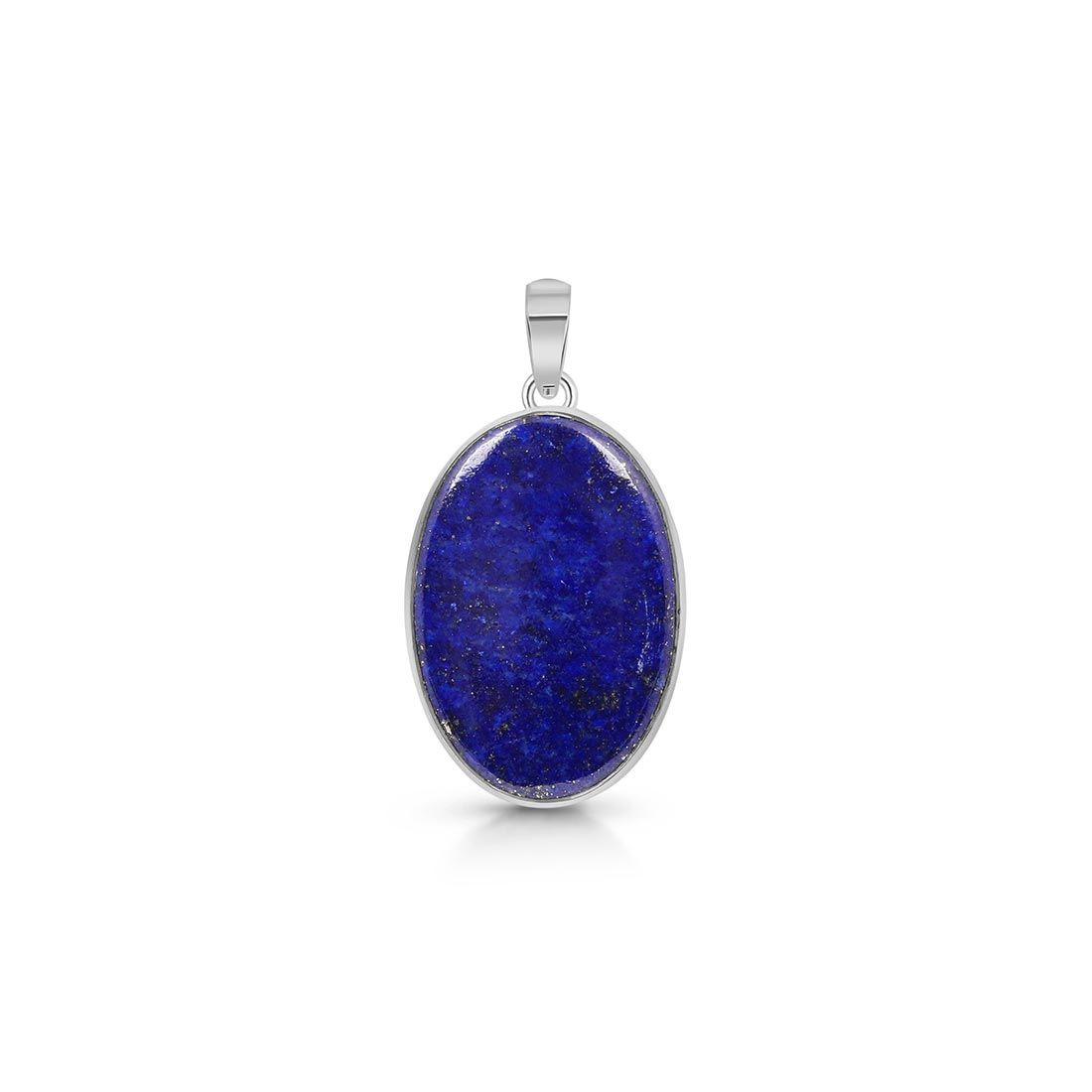 Premium Lapis Pendant - Elegant Silver Statement Piece (LLP-P-8)