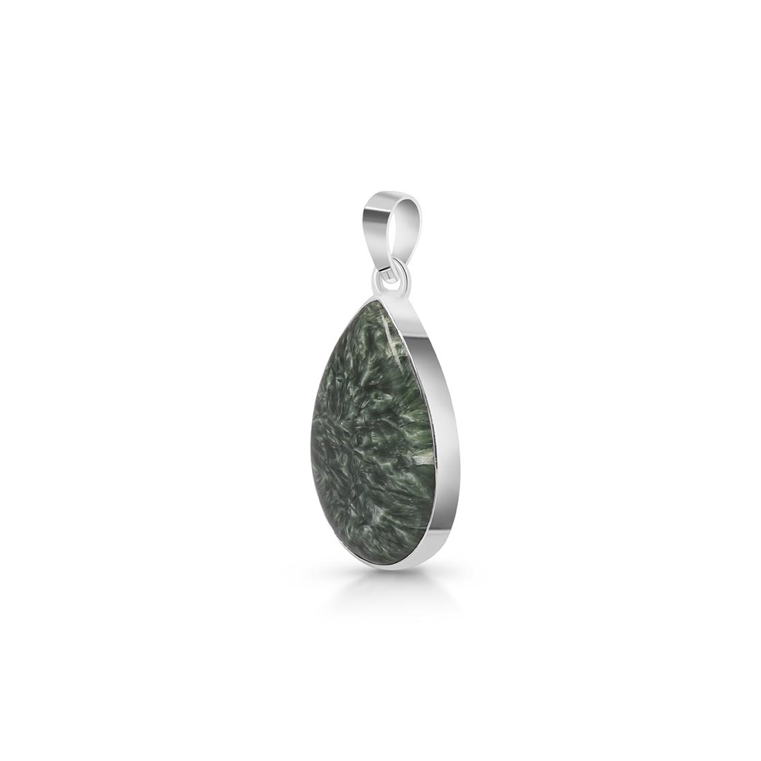 Premium Seraphinite Pendant - Embrace Elegance (SER-P-24)