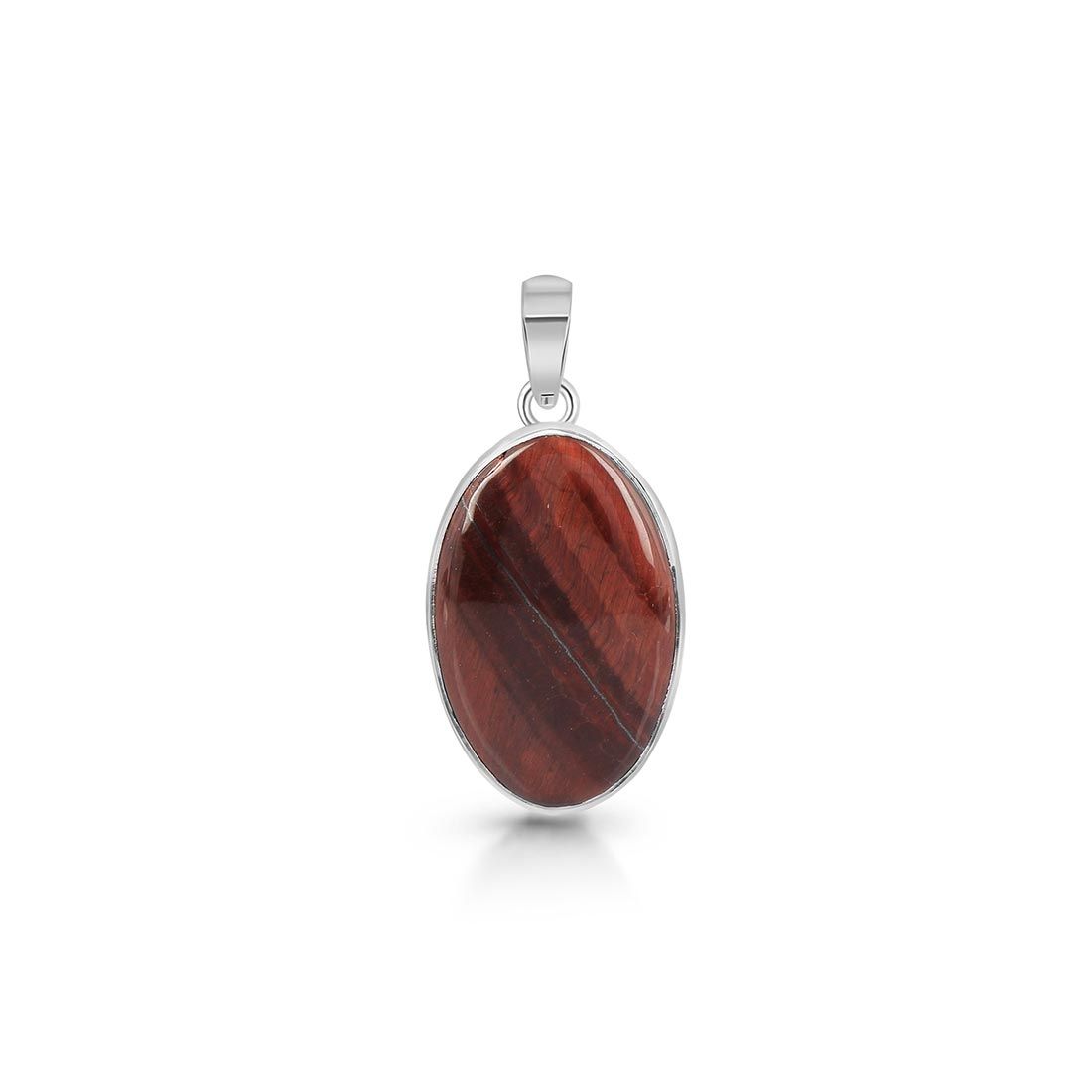 Premium Red Tiger Eye Statement Pendant - RTE-P-9