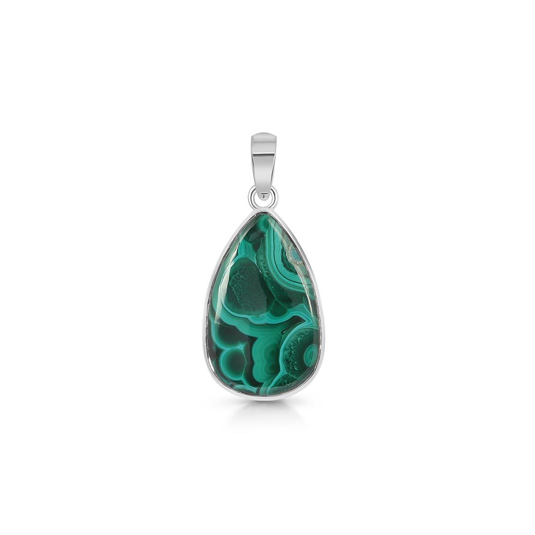 Premium Malachite Pendant - Ultimate Statement Jewelry (MLC-P-21)