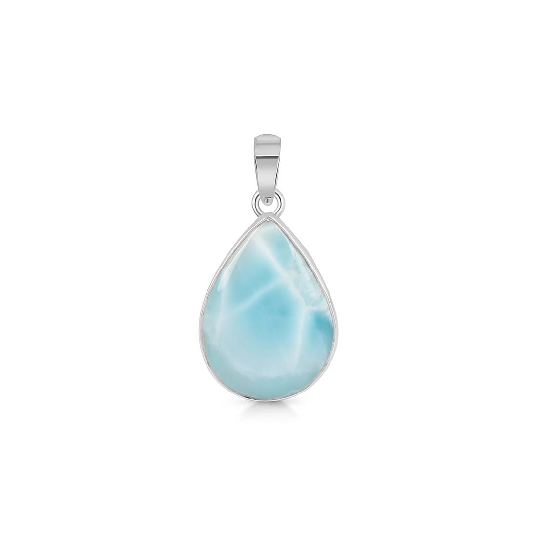 Premium Larimar Pendant - Ultimate Healing Jewelry (LAR-P-32)