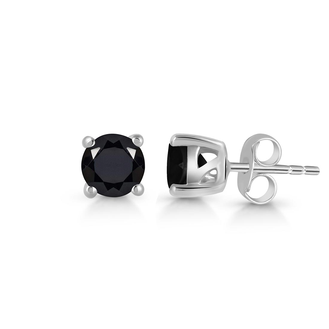 Premium Black Tourmaline Stud Earrings - Ultimate Protection & Style