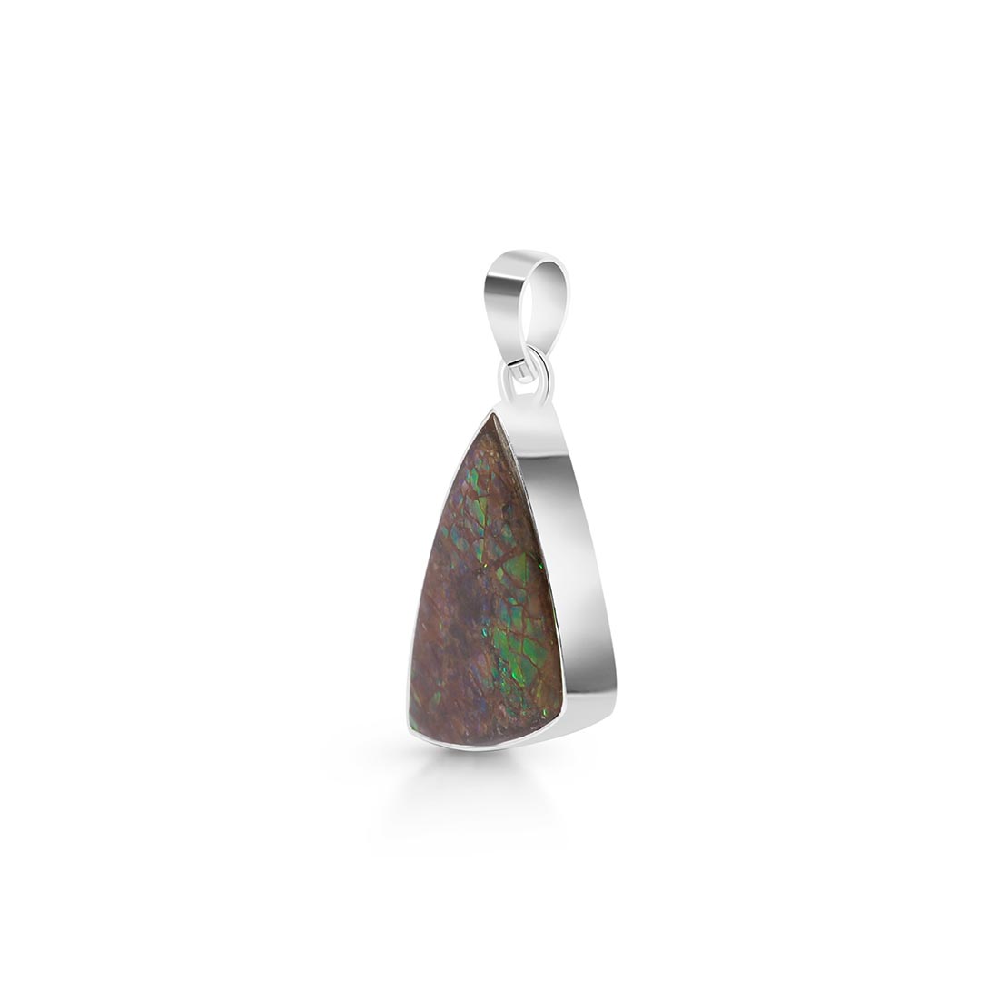 Premium Ammolite Pendant - AML-P-27 | Elegant Statement Jewelry