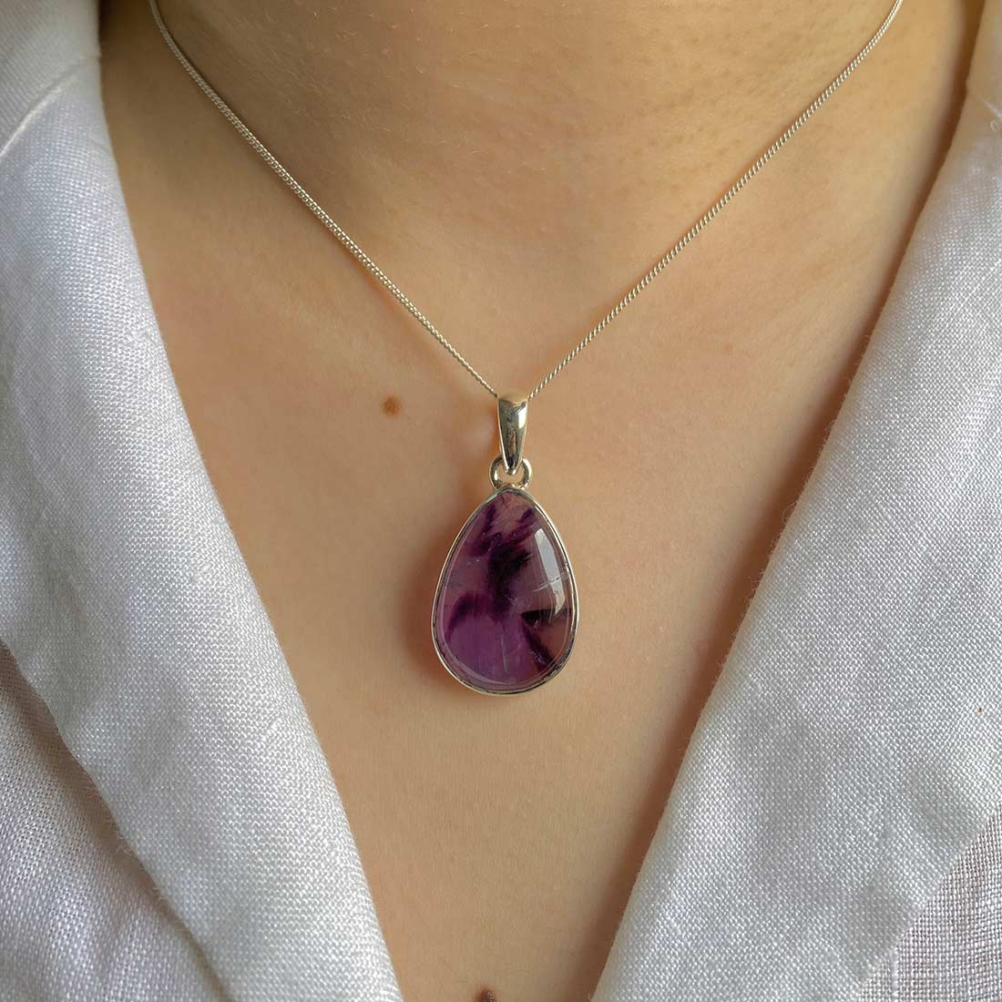 Premium Star Amethyst Pendant - Ultimate Elegance (STA-P-3)