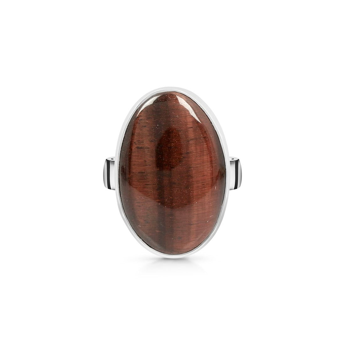 Premium Red Tiger Eye Adjustable Ring - Bold Statement Jewelry