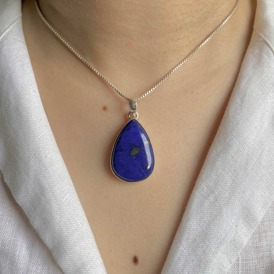 Premium Lapis Statement Pendant - Sagacia Jewelry