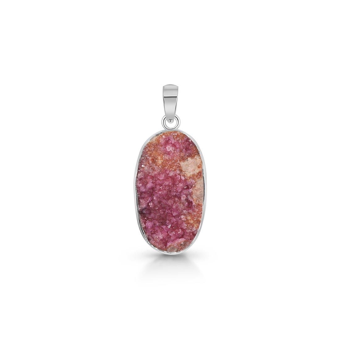 Premium Cobalt Calcite Statement Pendant - Handcrafted Elegance