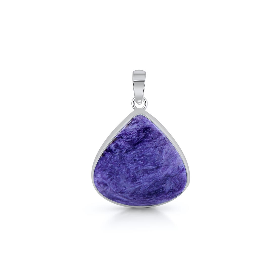 Premium Charoite Pendant - CHR-P-37 | Elegant Purple Statement Jewelry