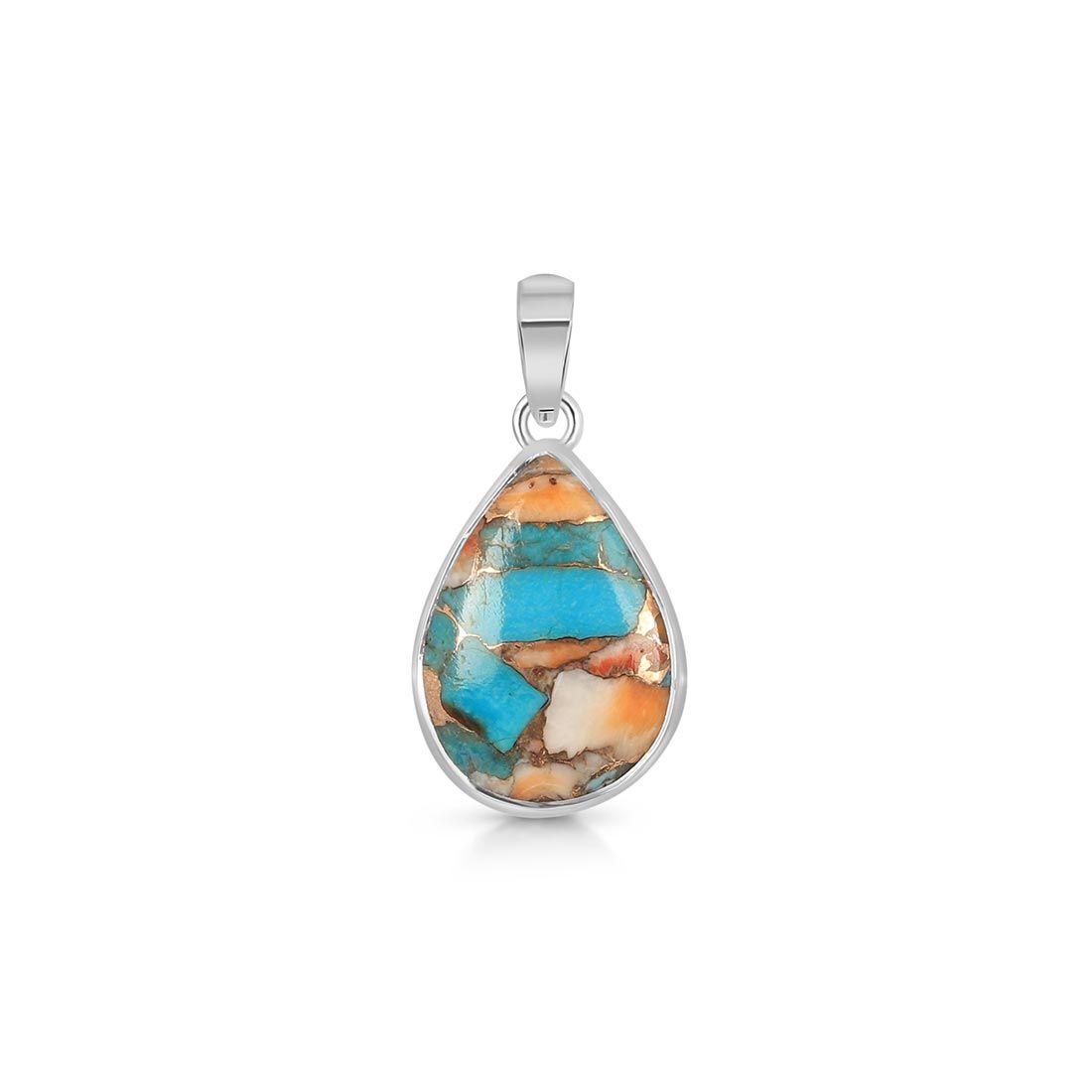 Premium Spiny Oyster Turquoise Statement Pendant - Sagacia Jewelry