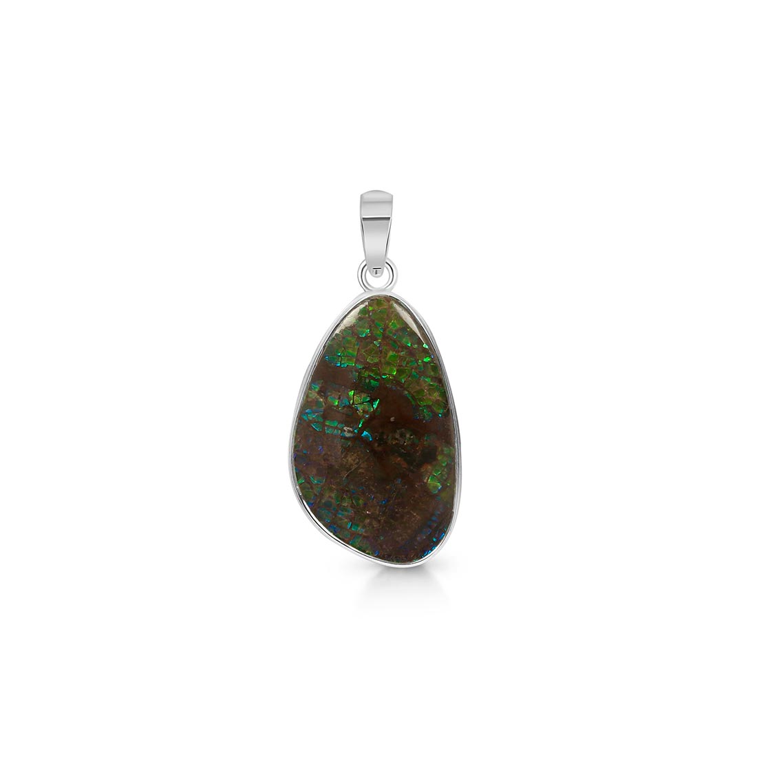 Premium Ammolite Pendant - AML-P-6 | Authentic Sagacia Jewelry