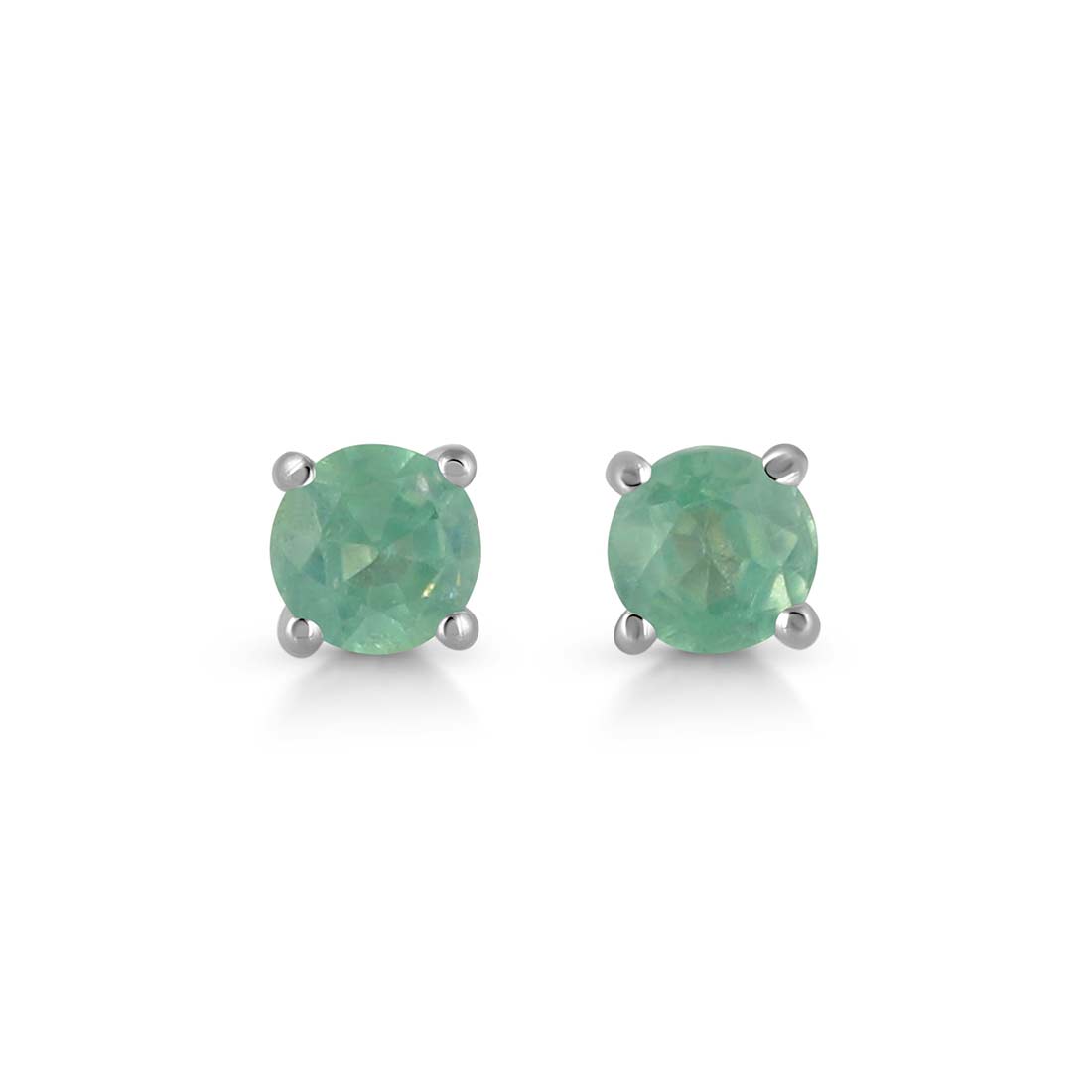Premium Green Kyanite Stud Earrings - Elegant & Authentic (KYN-SE-1023-G)