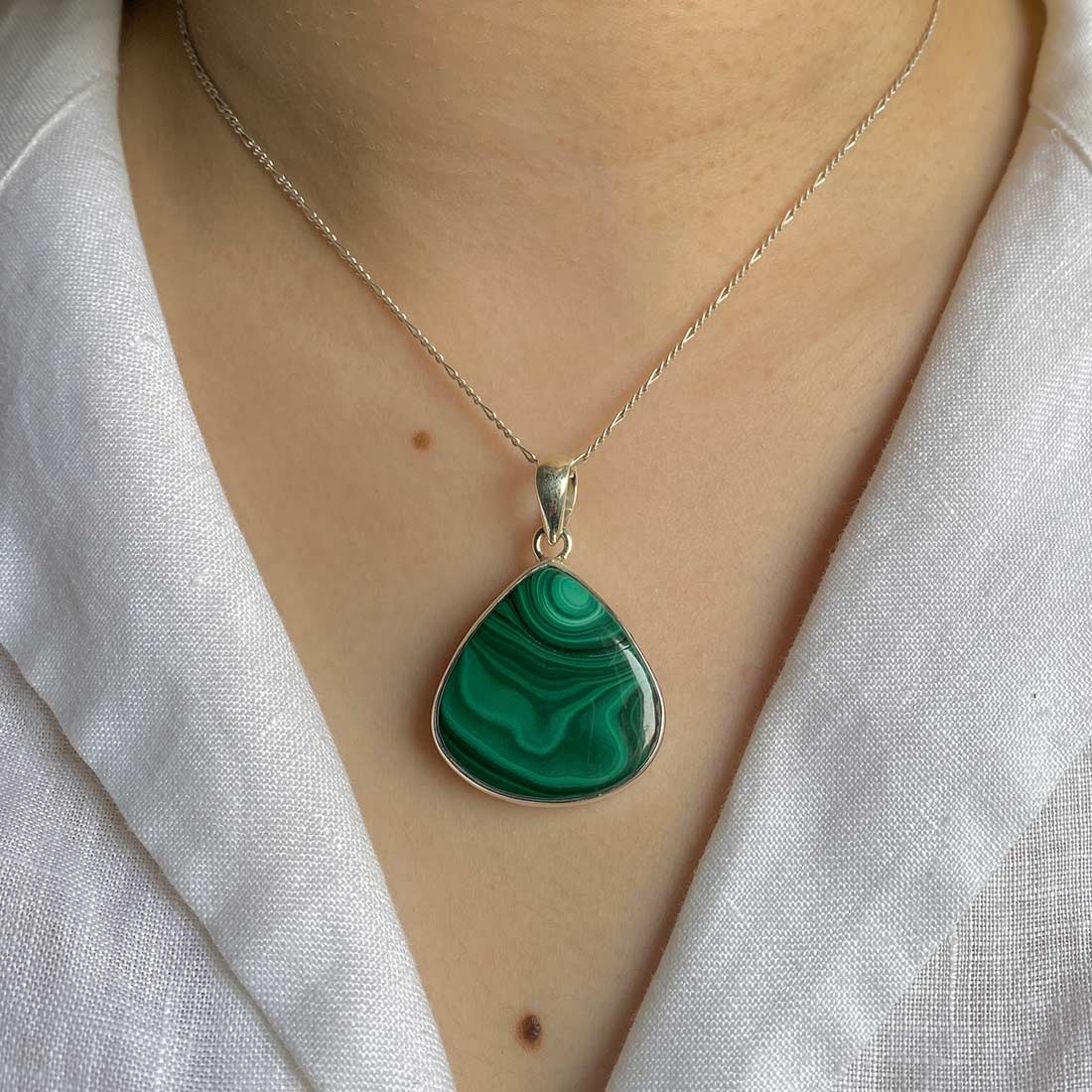 Premium Malachite Statement Pendant - MLC-P-22