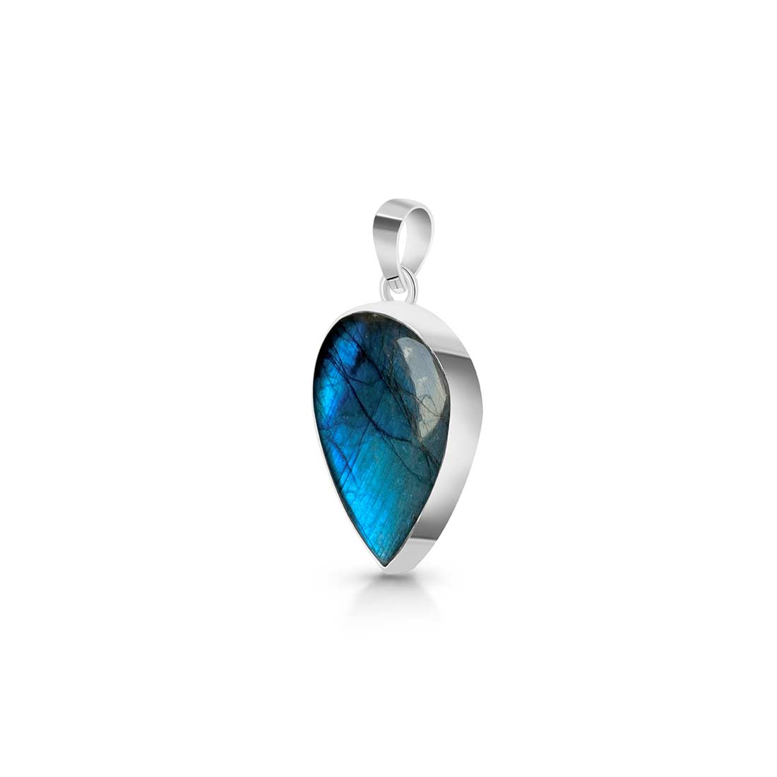 Premium Labradorite Transformation Pendant - Sterling Silver (LBD-P-5)