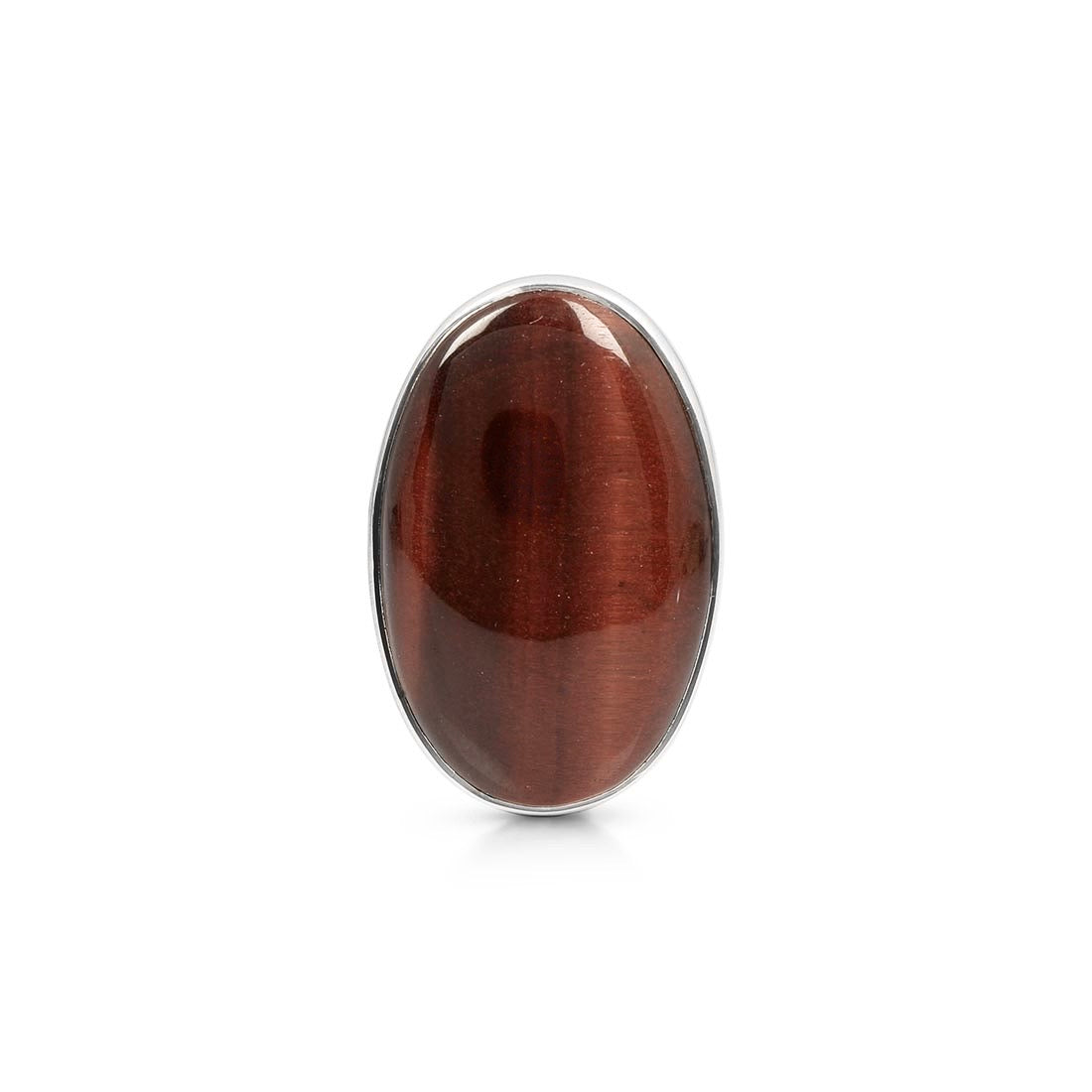 Premium Red Tiger Eye Adjustable Ring - Bold Statement Jewelry