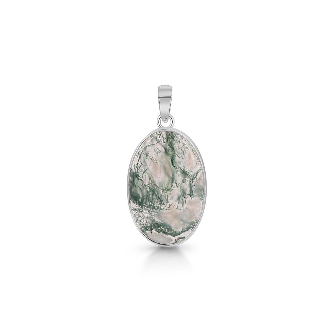 Premium Moss Agate Pendant - Ultimate Nature-Inspired Jewelry