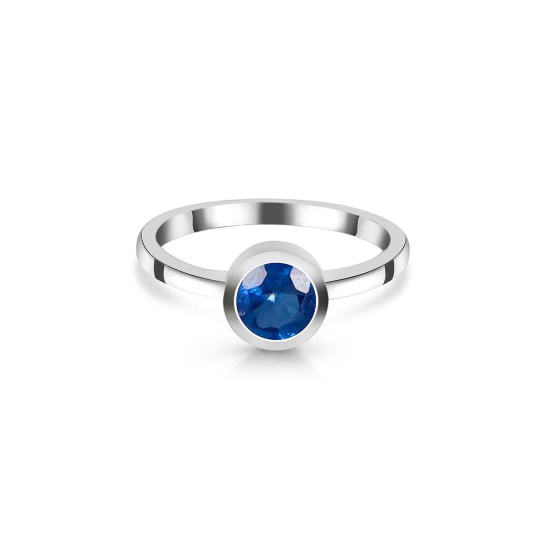 Premium Blue Kyanite Ring - Sterling Silver Elegance