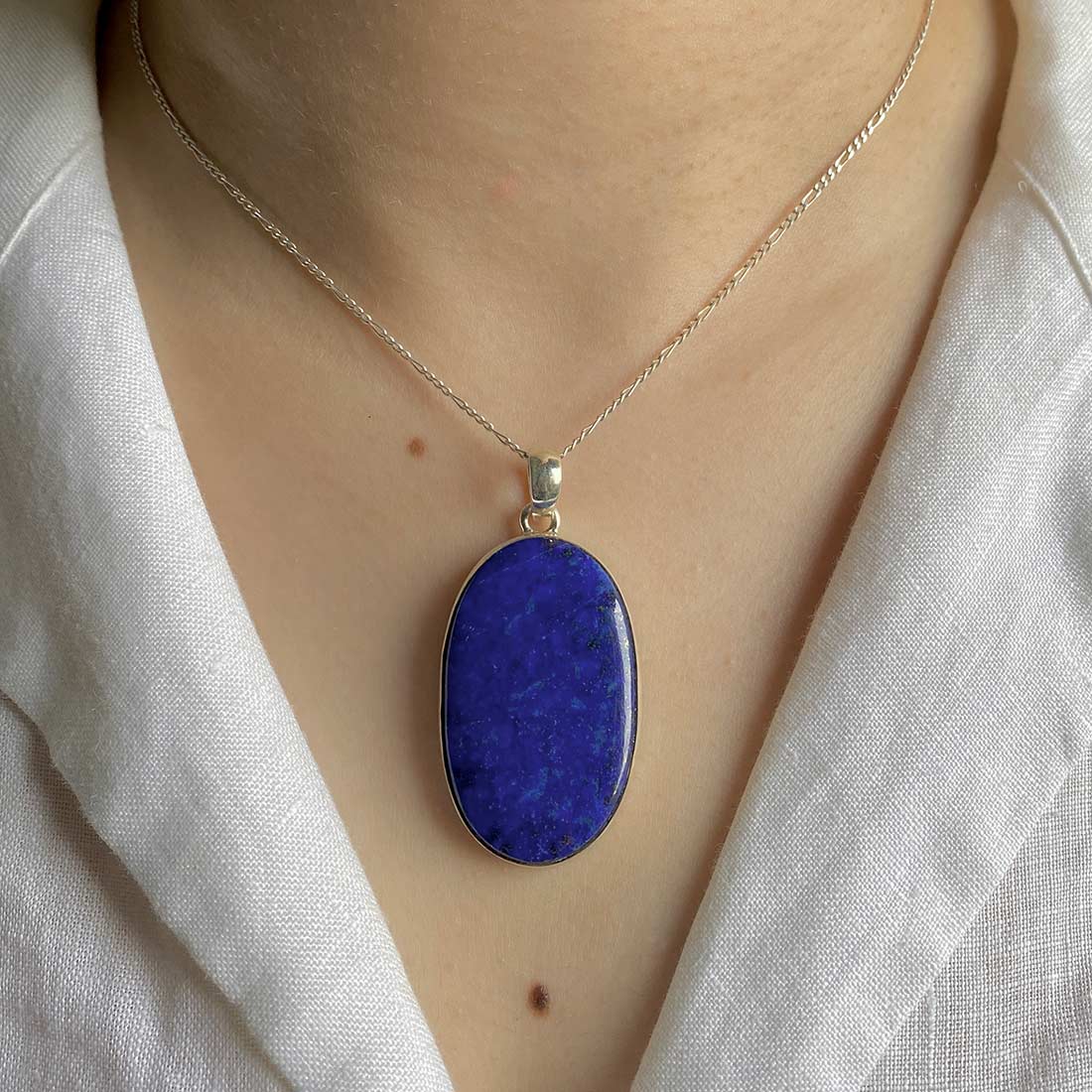Premium Lapis Statement Pendant - Sagacia Jewelry (LLP-P-3)