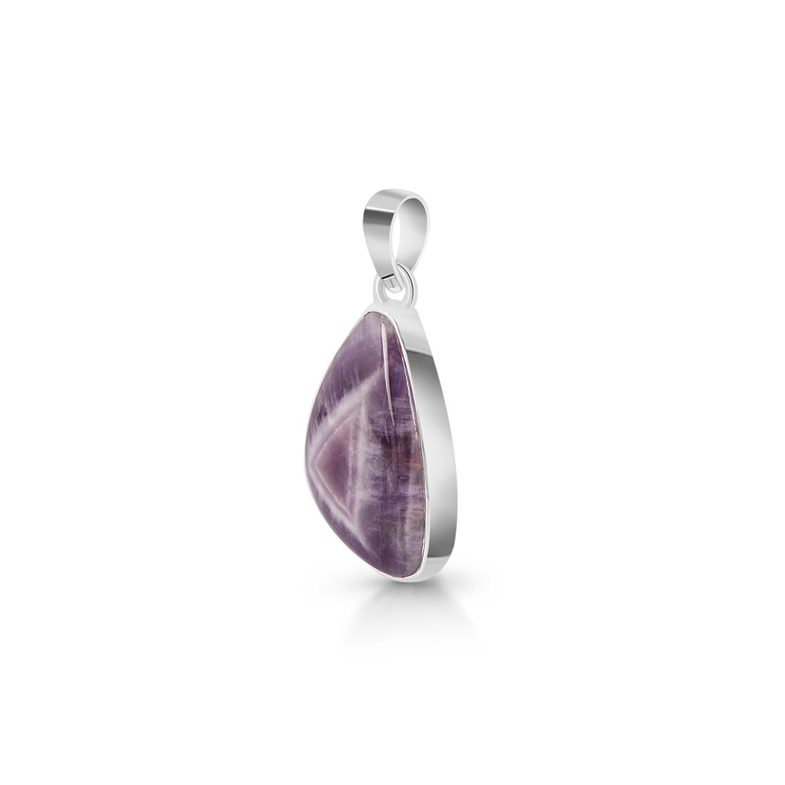 Premium Amethyst Lace Agate Pendant - Ultimate Elegance