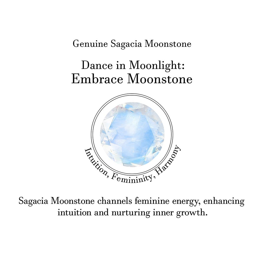 Premium Moonstone Stud Earrings - Elegant Rhodium Vermeil Design