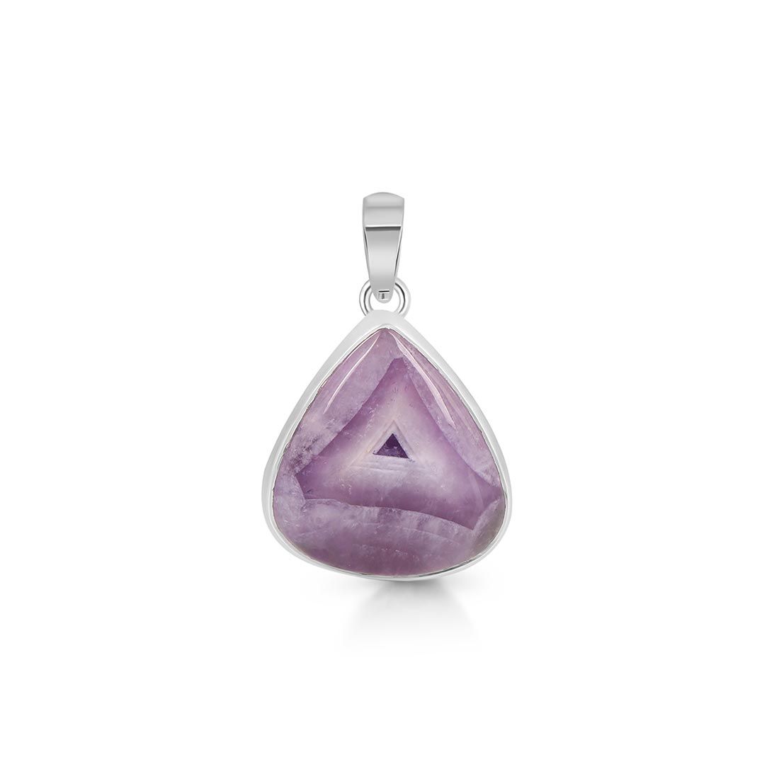 Premium Amethyst Lace Agate Pendant - Elegant Statement Jewelry