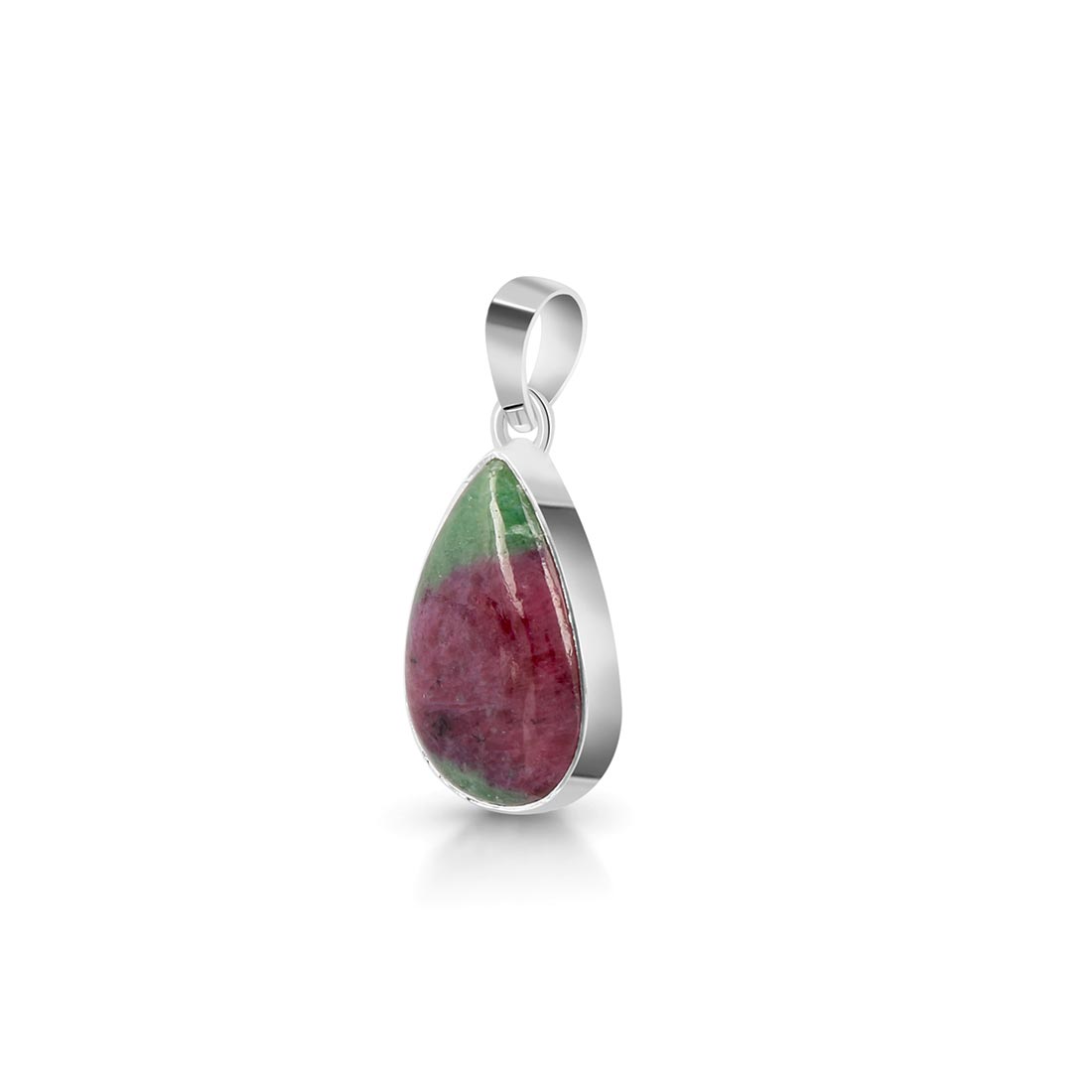 Premium Ruby Zoisite Pendant - Ultimate Elegance in Sterling Silver