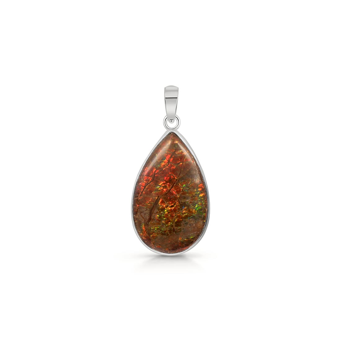 Premium Ammolite Pendant - Ultimate Elegance (AML-P-17)