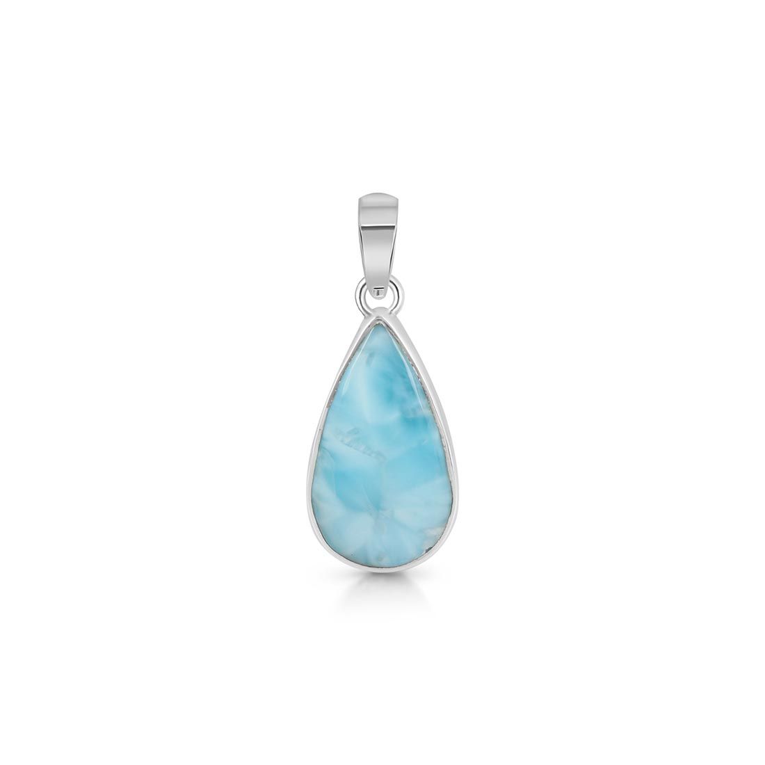 Premium Larimar Pendant - Elegant Healing Jewelry (LAR-P-2)