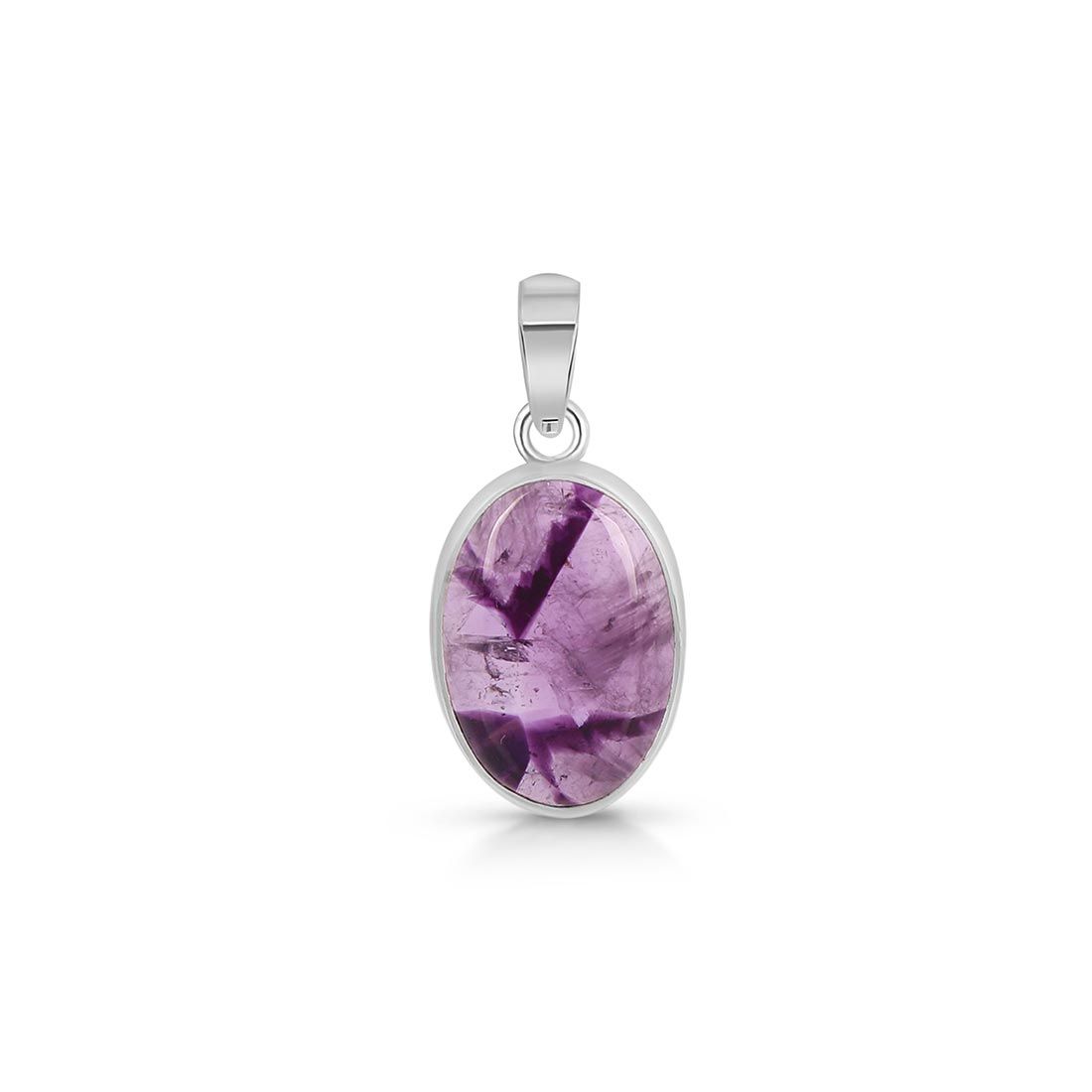 Premium Star Amethyst Pendant - Elegant 925 Sterling Silver Jewelry (STA-P-8)