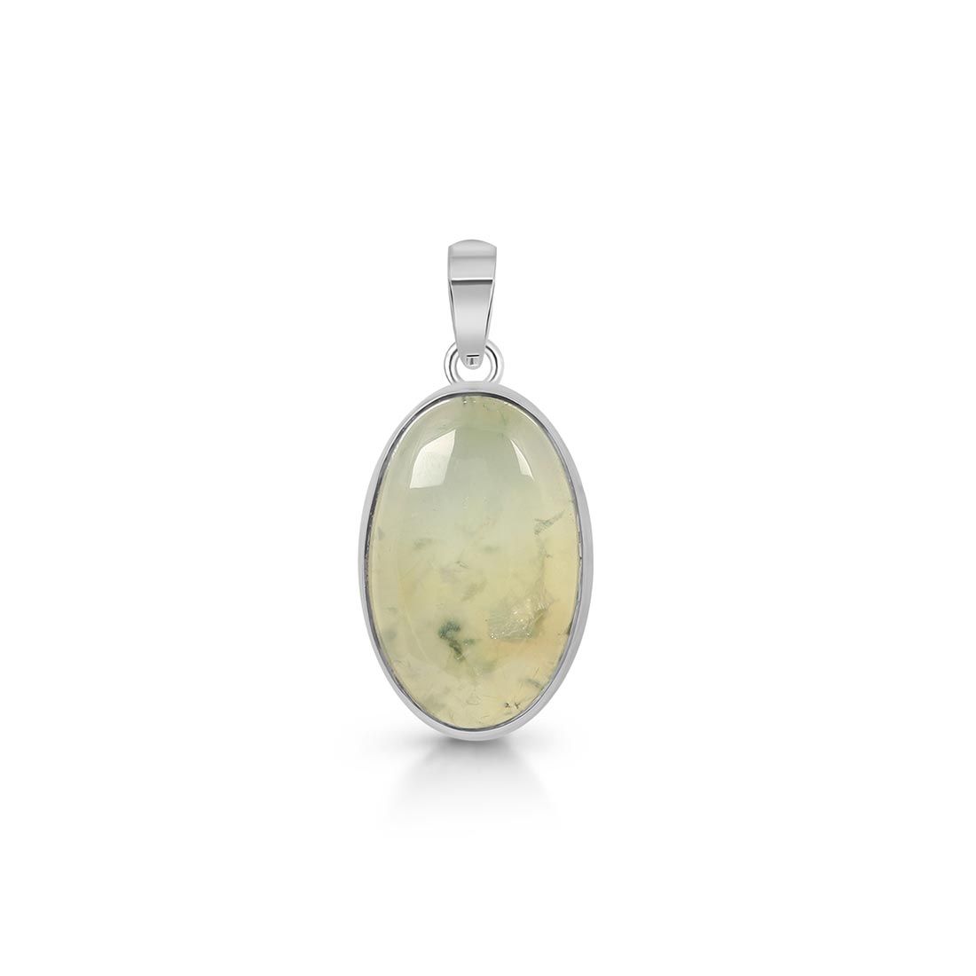 Premium Prehnite Pendant - Elegant Statement Jewelry