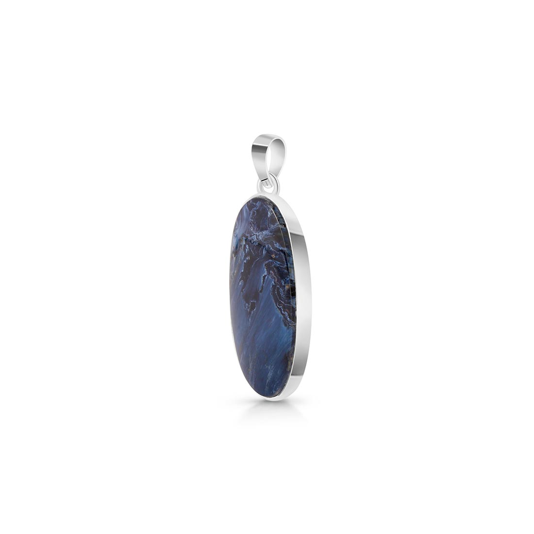 Premium Sagacia Statement Pietersite Pendant - Elegant 925 Sterling Silver Jewelry