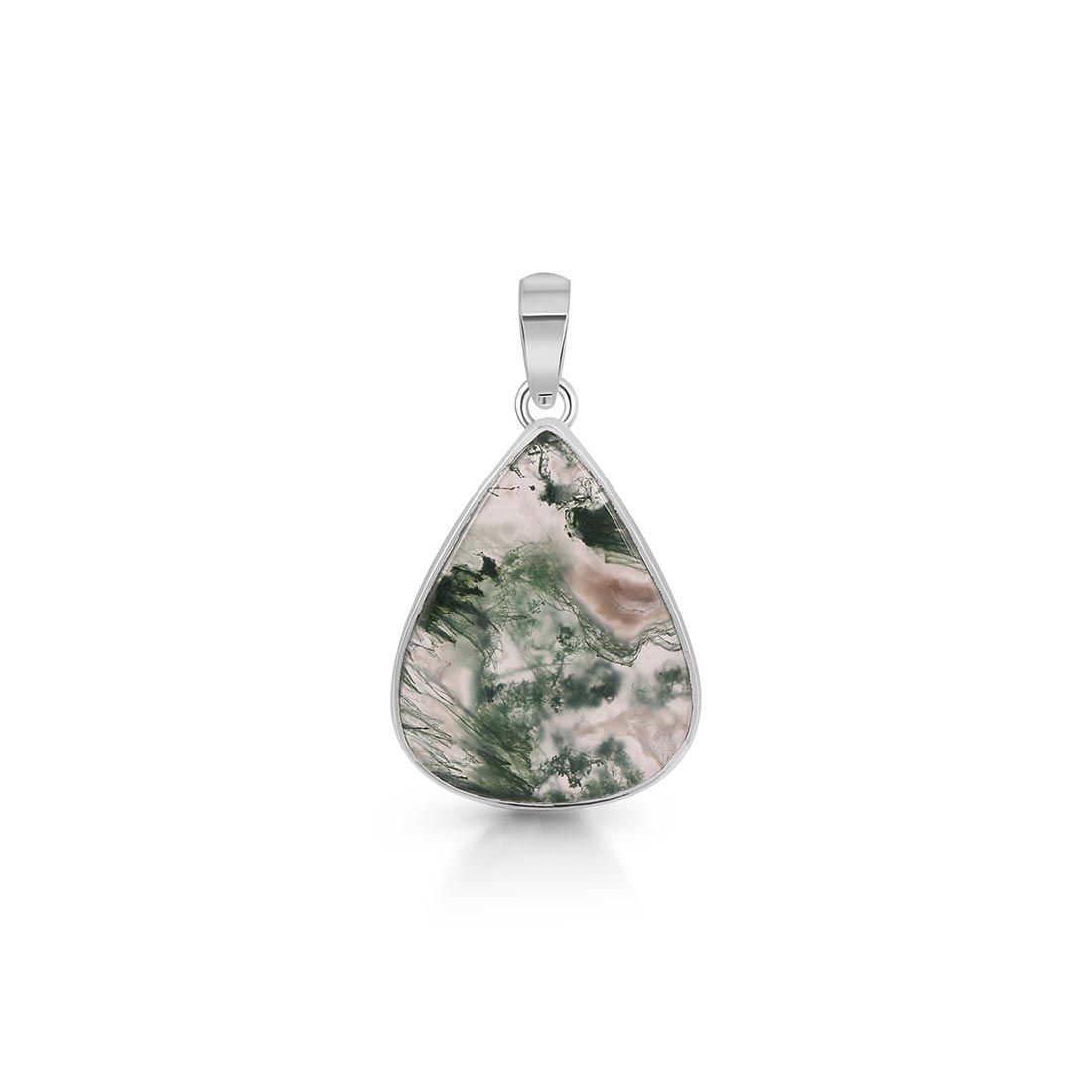 Premium Moss Agate Pendant - Ultimate Nature-Inspired Jewelry