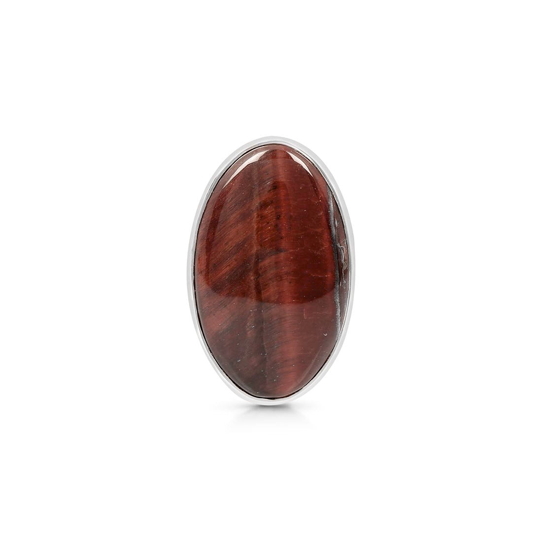 Premium Red Tiger Eye Adjustable Ring - Bold & Authentic (RTE-R-11)