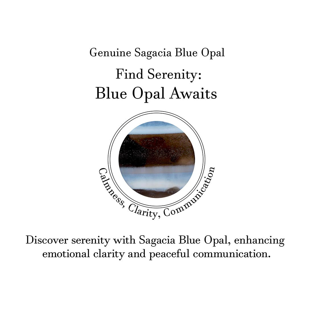 Premium Blue Opal Pendant - Elegant Statement Jewelry (BLO-P-19)