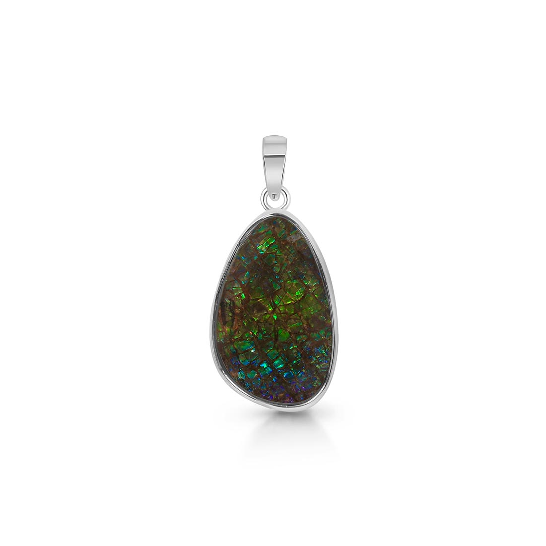 Premium Ammolite Pendant - Ultimate Elegance (AML-P-5)