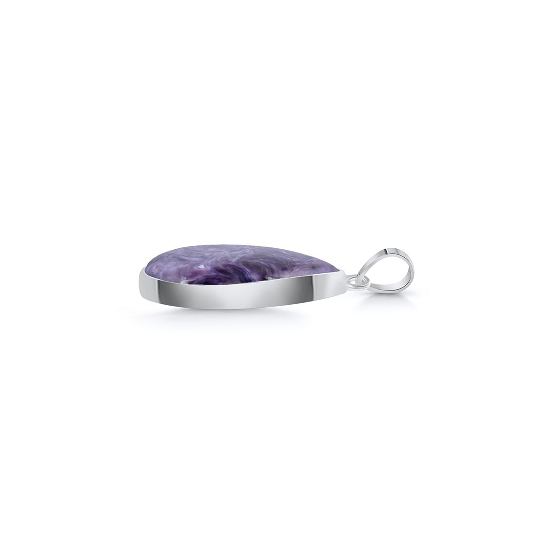 Premium Charoite Pendant - Elegant Purple Stone Jewelry (CHR-P-19)