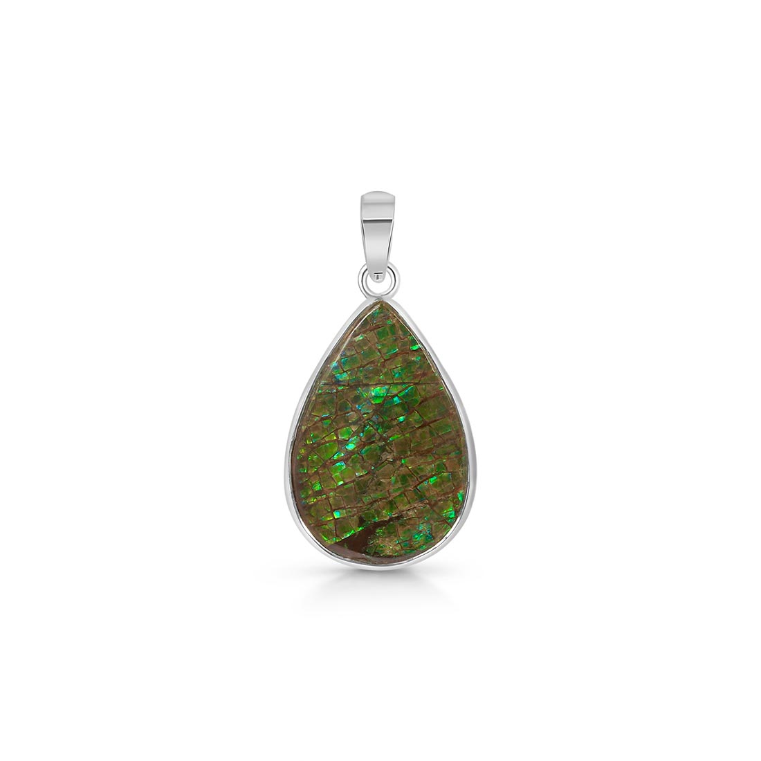 Premium Ammolite Pendant - AML-P-22 | Elegant Statement Jewelry