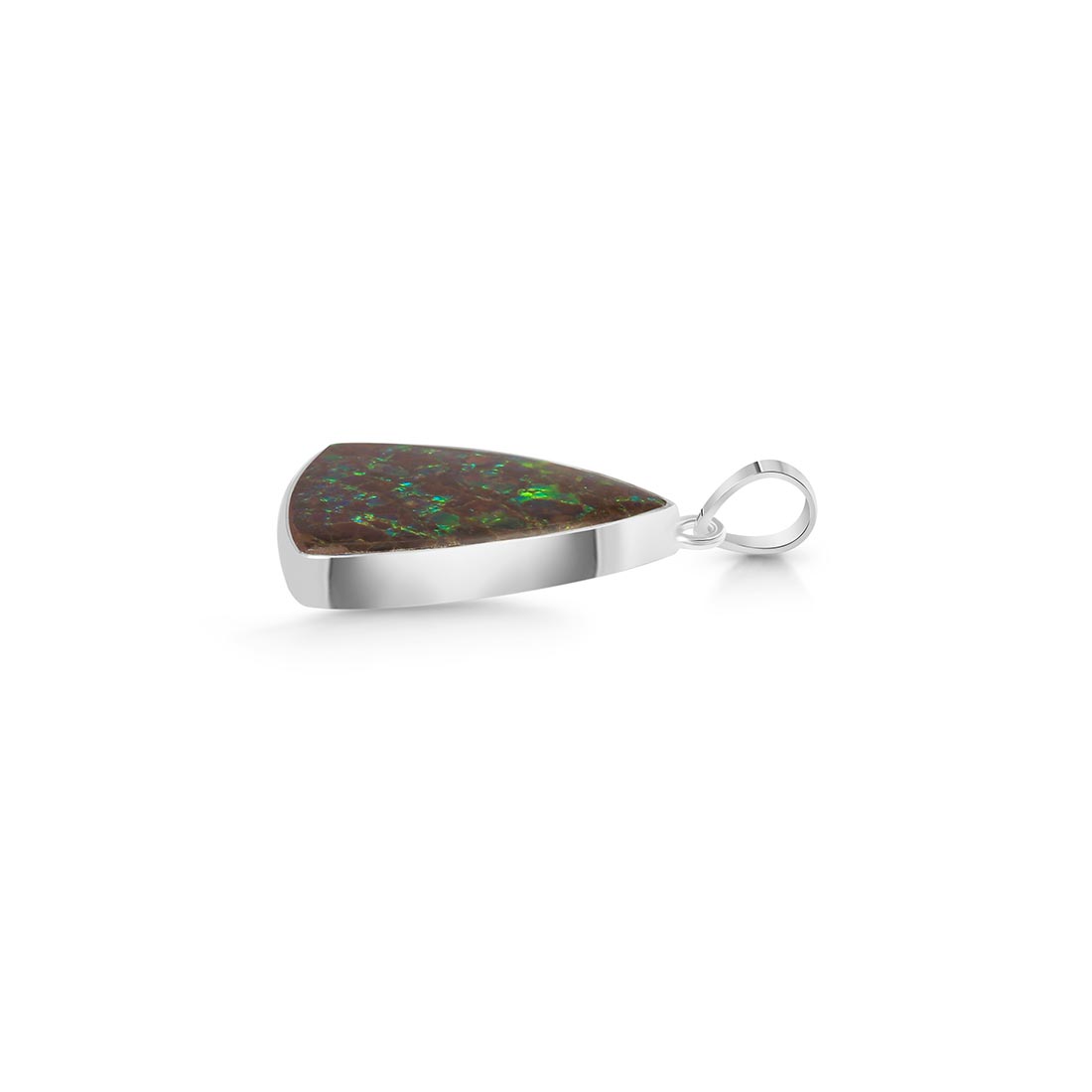 Premium Ammolite Statement Pendant - AML-P-2 (925 Sterling Silver)