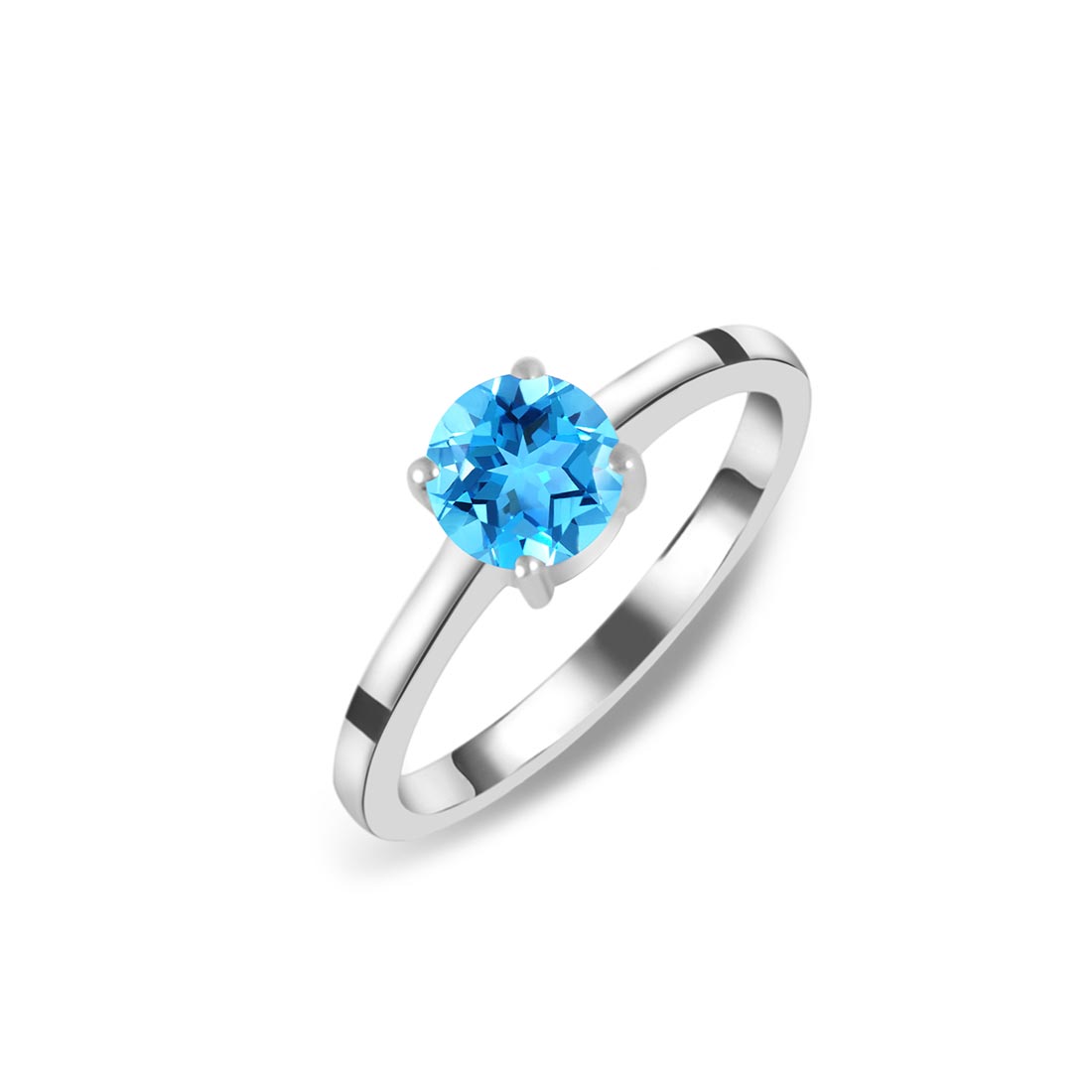 Premium Swiss Blue Topaz Ring - Ultimate Elegance (SBTZ-SR-236)