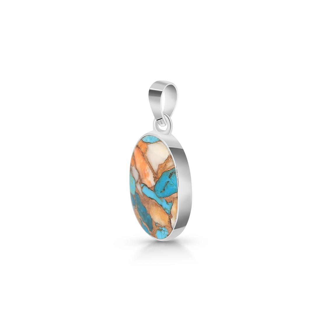 Premium Spiny Oyster Turquoise Statement Pendant - Sagacia Jewelry