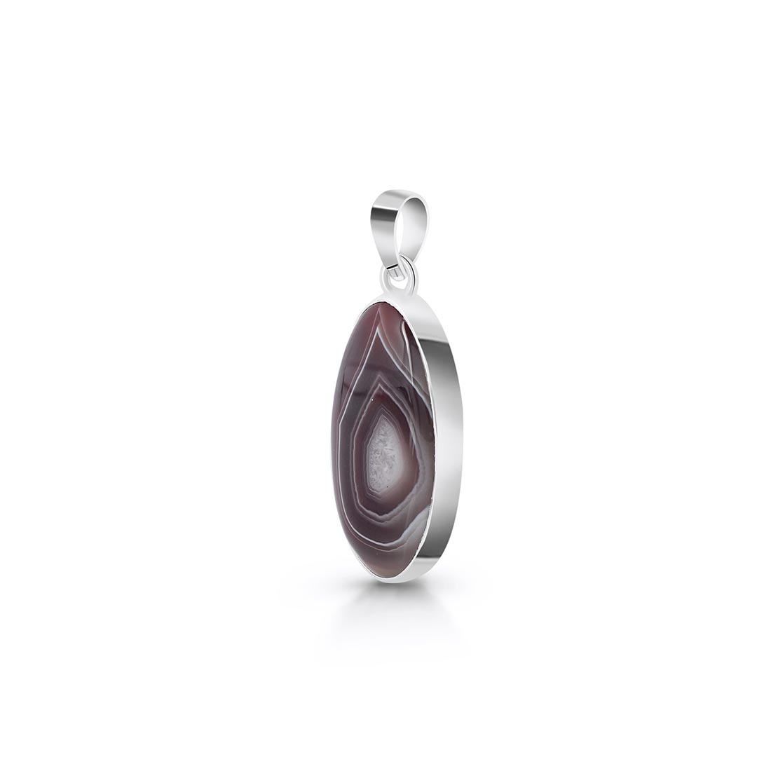 Premium Botswana Agate Pendant - Ultimate Healing & Style (RBA-P-32)