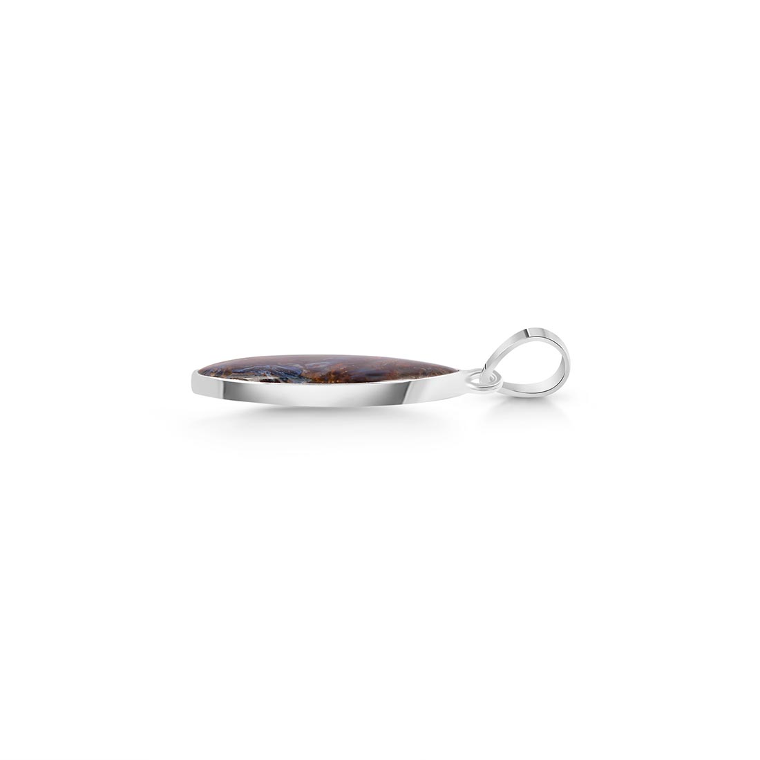 Premium Statement Pietersite Pendant - Elegant Silver Jewelry