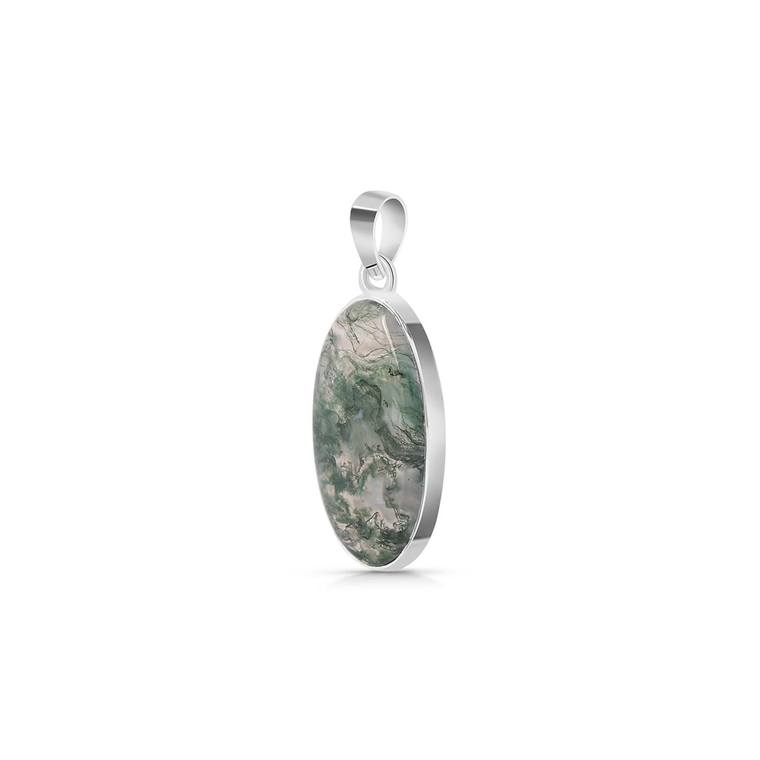 Premium Moss Agate Pendant - Ultimate Elegance (MOA-P-5)