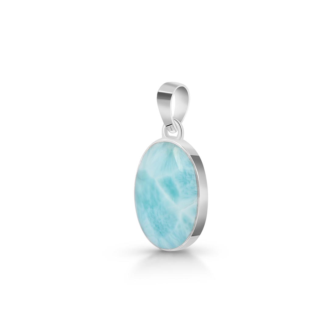 Premium Larimar Healing Pendant - LAR-P-36