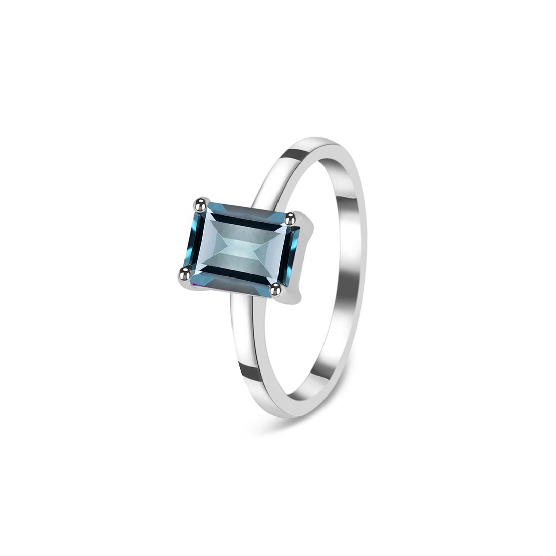 Premium London Blue Topaz Ring - Ultimate Elegance (LBTZ-SR-247)