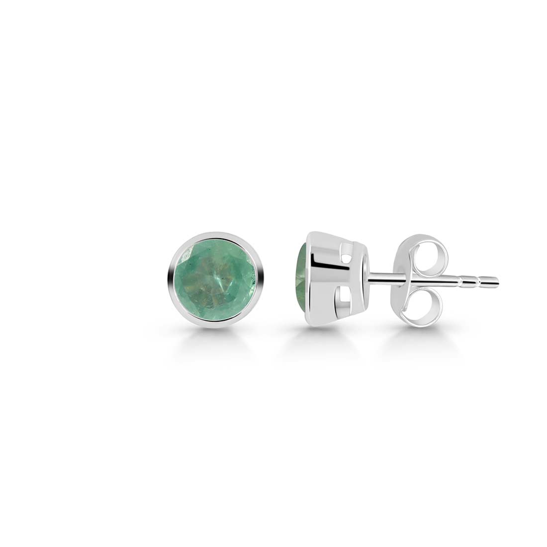 Premium Green Kyanite Stud Earrings - Ultimate Elegance (KYN-SE-1425-G)