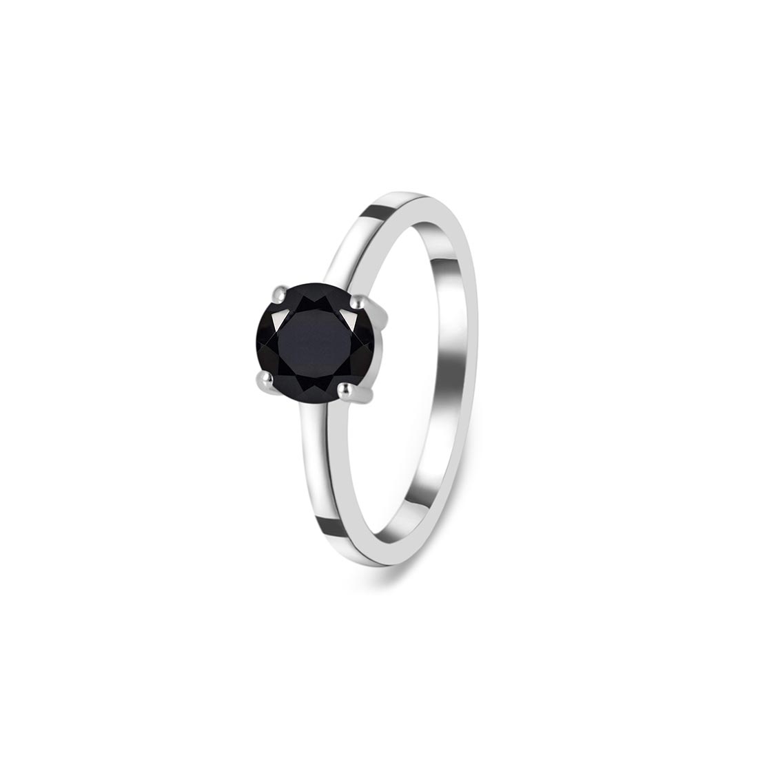 Premium Black Tourmaline Ring - Ultimate Grounding Jewelry (BLS-SR-236)