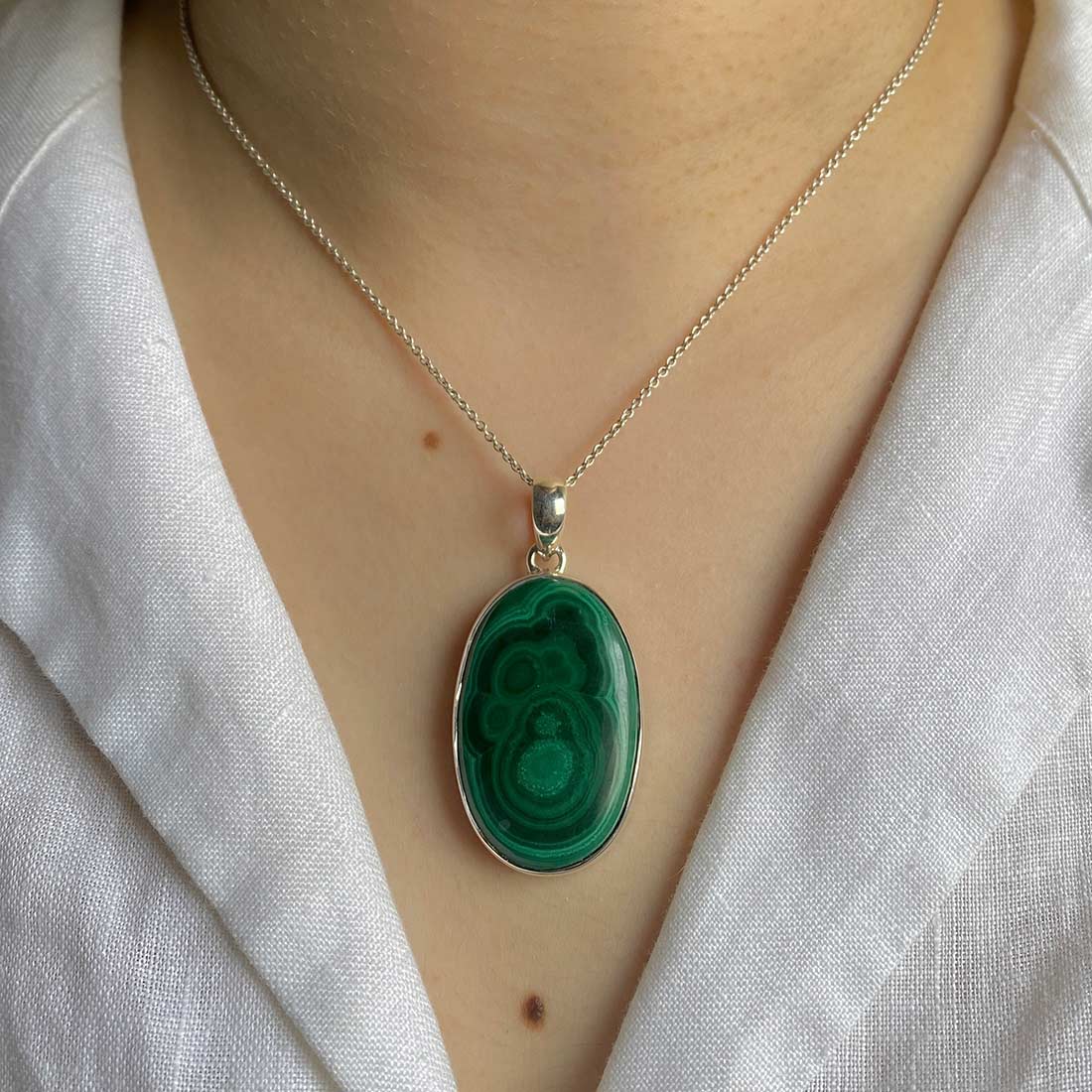 Premium Malachite Statement Pendant - MLC-P-7