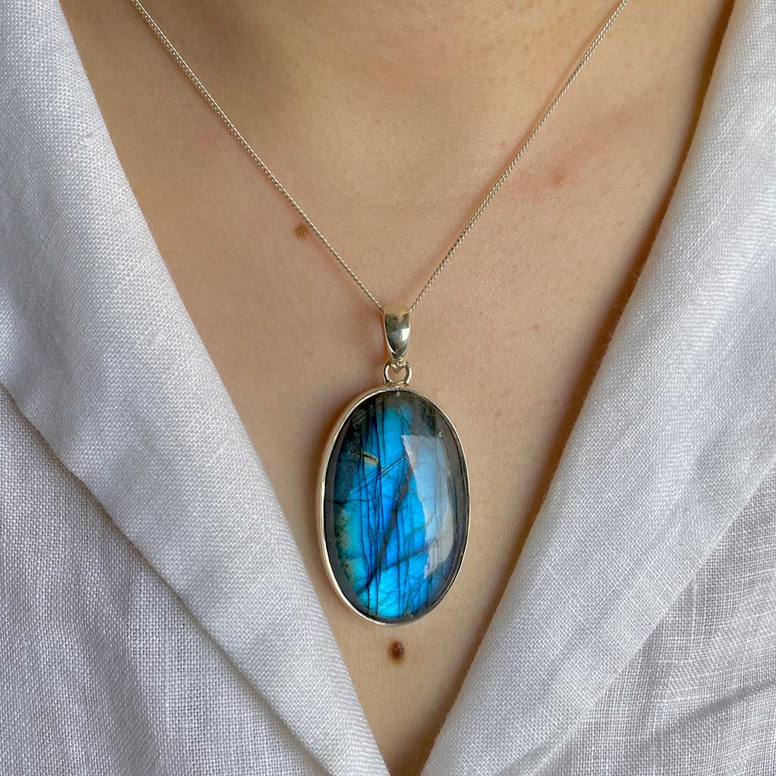 Premium Labradorite Transformation Pendant - Sagacia Jewelry