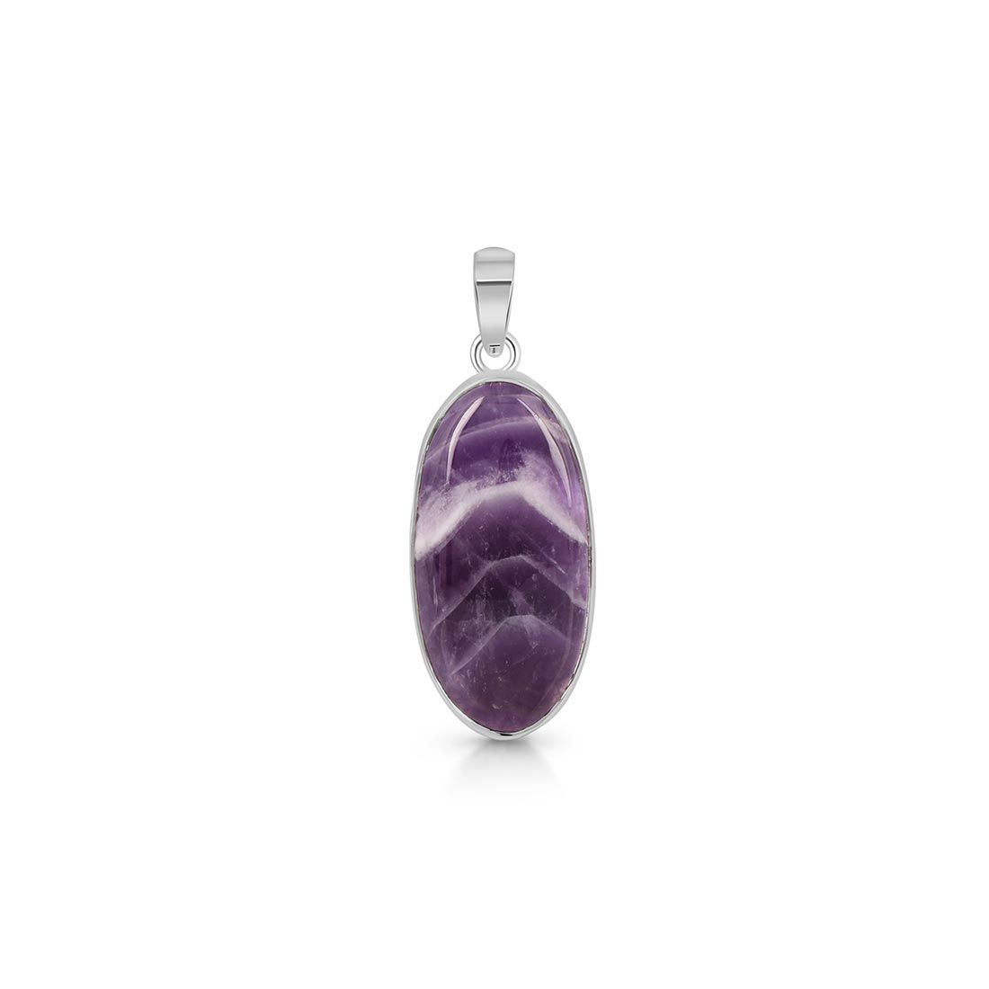 Premium Amethyst Lace Agate Pendant - Ultimate Elegance